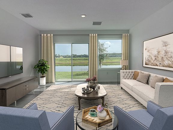 Great room with natural light