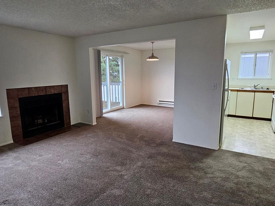 View of Kitchen and Dining rooms from Living room.