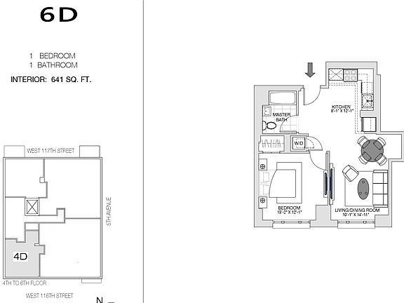 2nd image of 13 W 116th St #5D
