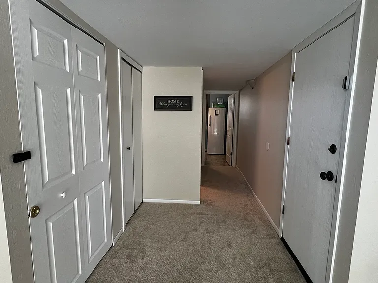 Guests enter through the garage, with the suite entrance just a few steps away.