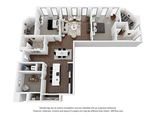 Floor plan B9 + Den
