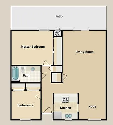 Floor plan 2x1 Pine