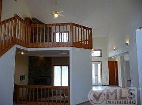 Sunken tv area and loft
