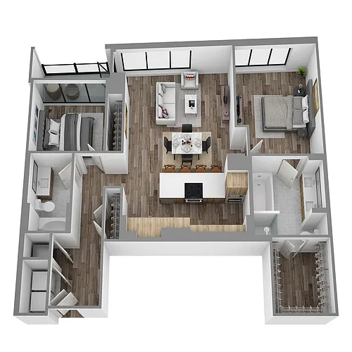 Floor plan Q