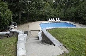 Beautiful Stone Work To Pool