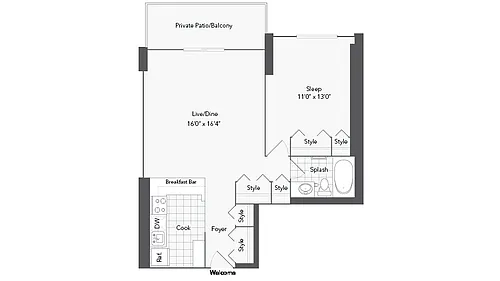 Floor plan Augusta B