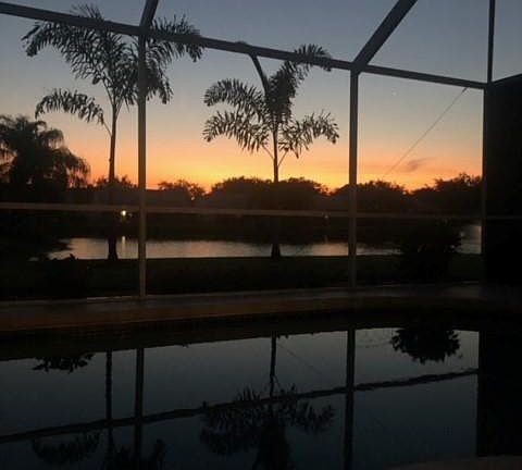 View from Livingroom, lanai, master bedroom.