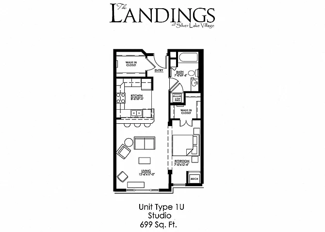 Floor plan Studio U