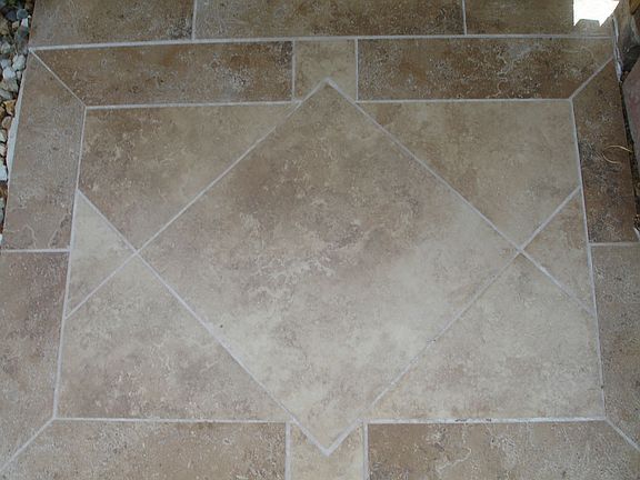 Tile detail on front walkway