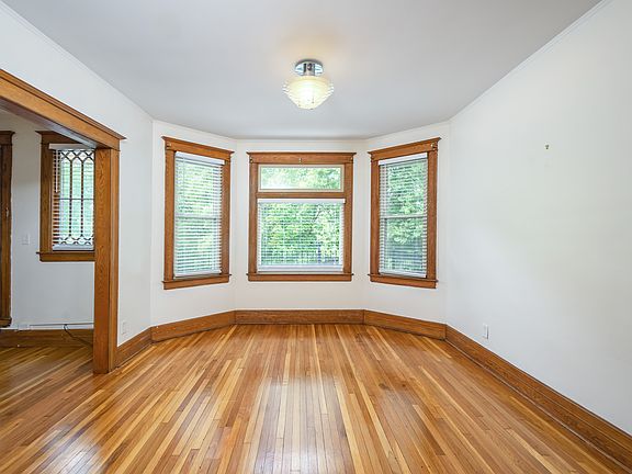 Front living area with bonus room on left