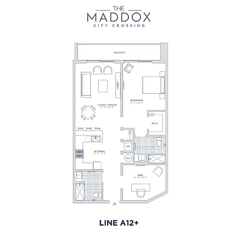 Floor plan The Maddox at City Crossing - A12+