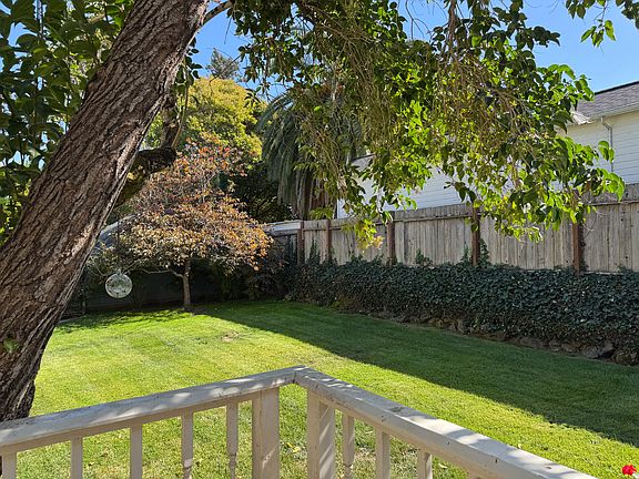View of backyard from private porch