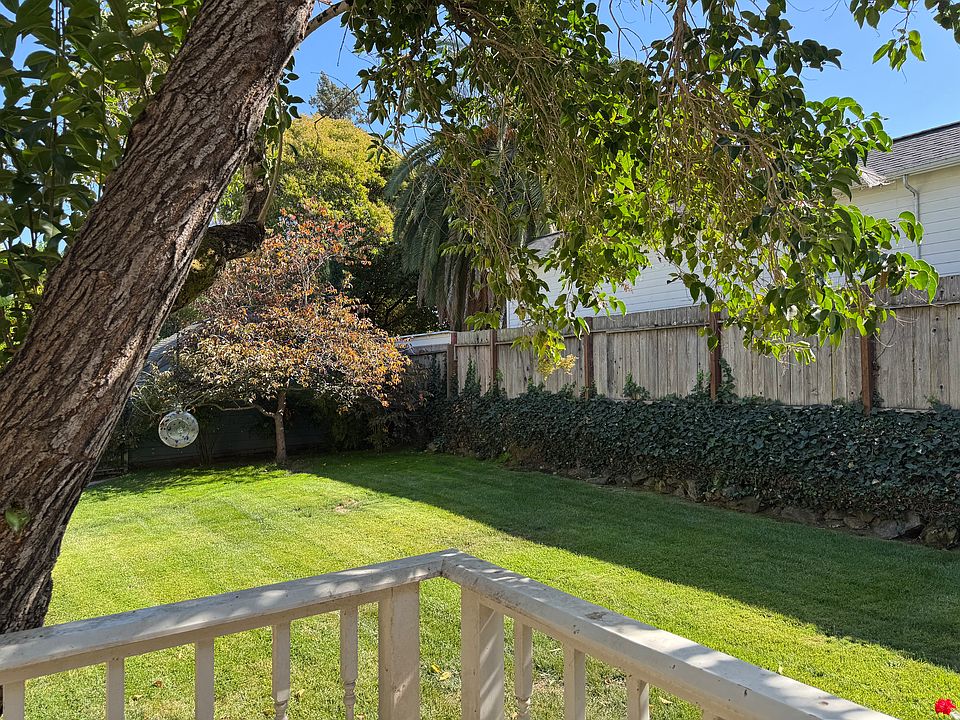 View of backyard from private porch