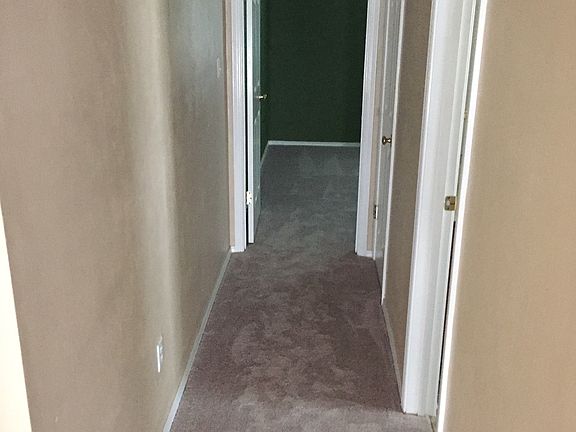 Hallway to two bedrooms