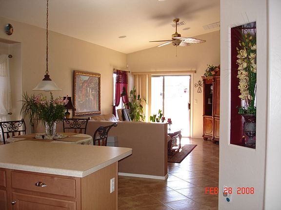 Kitchen Island looking towards Family Room