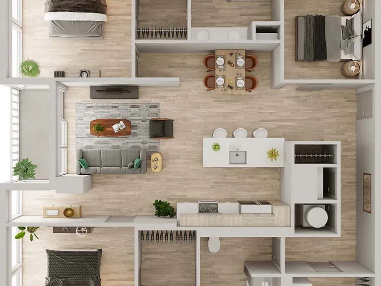 C1 floor plan 400H