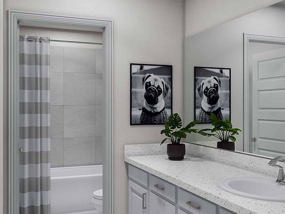 Representative Only Pedernales Plan Secondary Bath