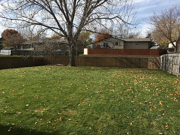 Fenced back yard