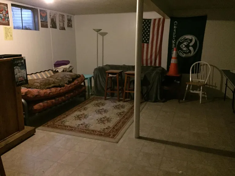 Downstairs rec room
