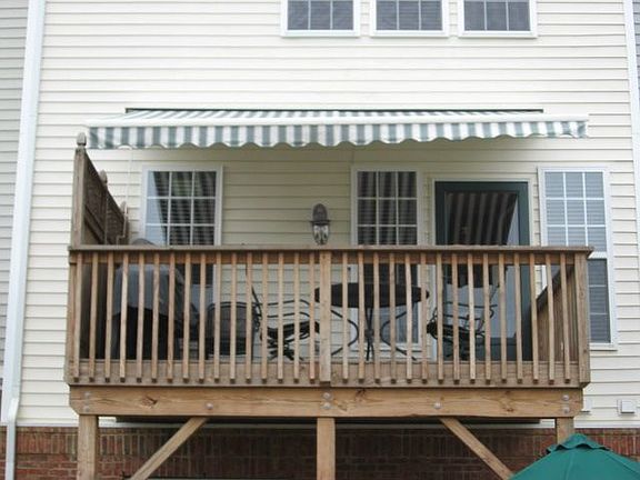 Deck with awning