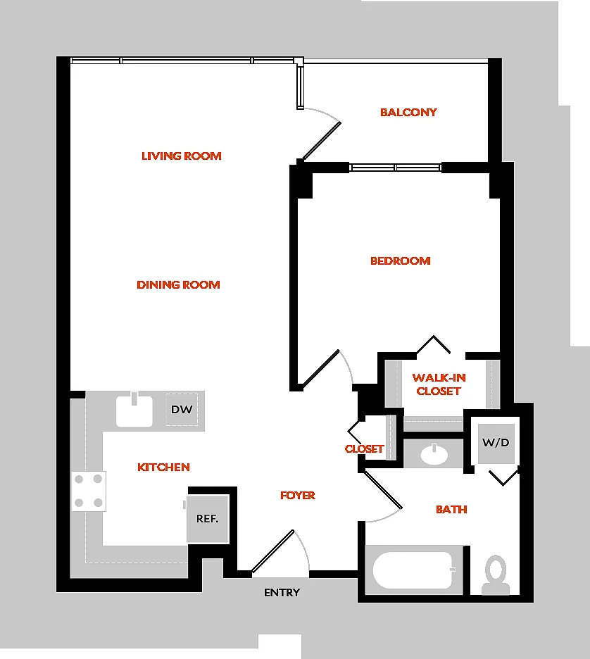 Floor plan Plan 1C
