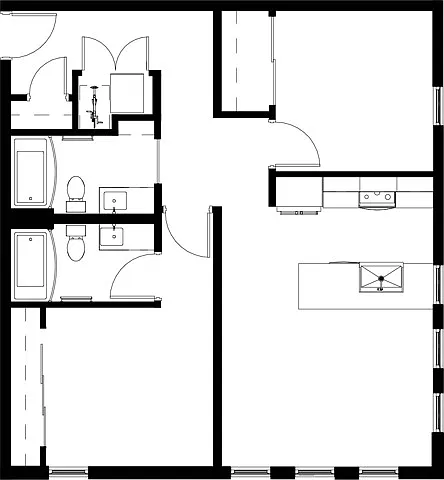 Floor plan 2x2C