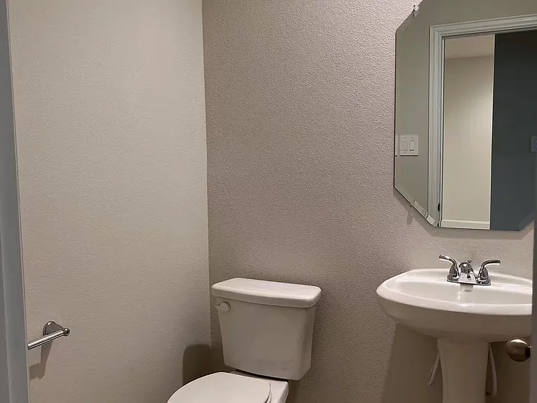 the rest room downstairs