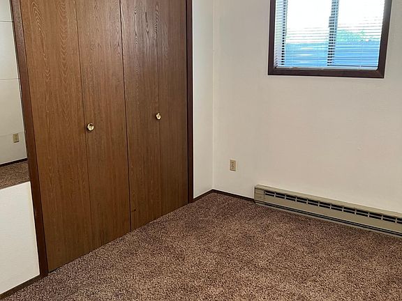 Bedrooms have large closets.