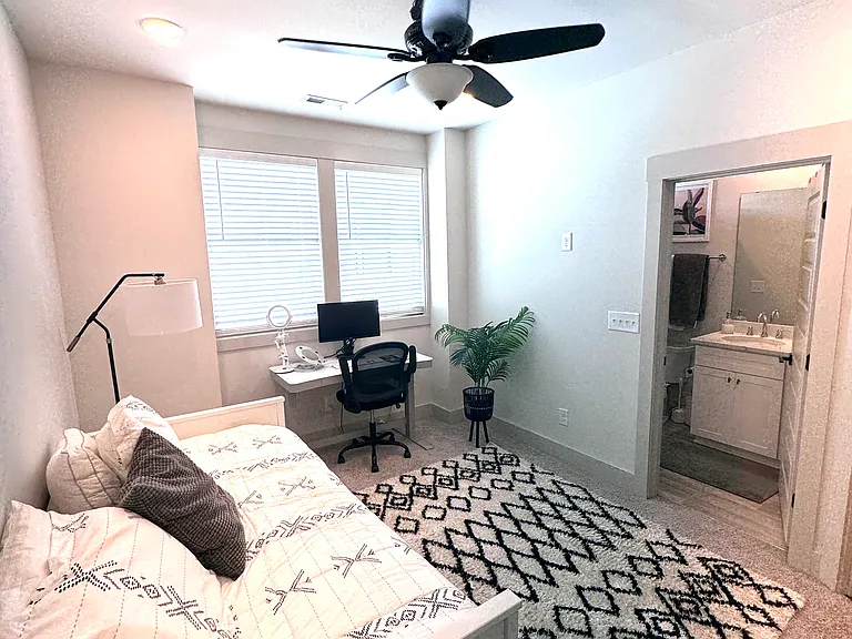 Second bedroom with on-suite full bathroom.