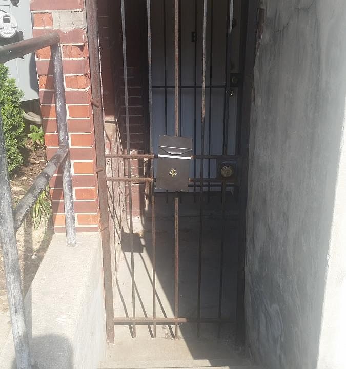 Outside basement unit