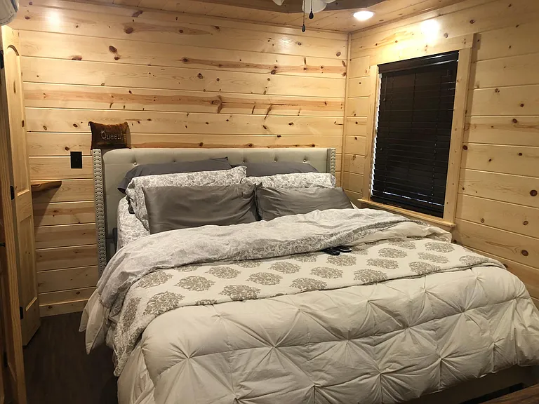 Shown with king size bed.