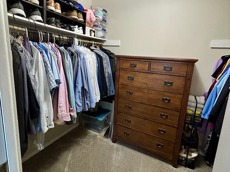 Primary walk in closet