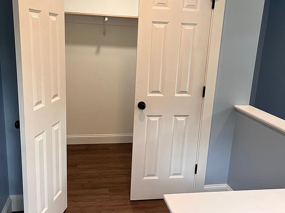Giant storage closet on second-floor landing.