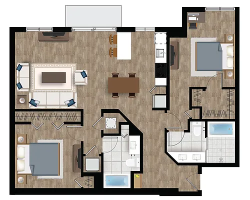 Floor plan B3