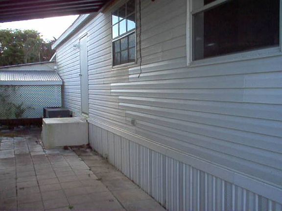 Rear patio area
