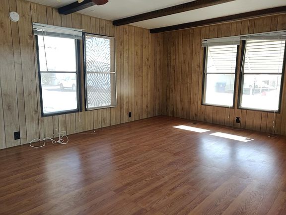 Spacious Living Room with Wood