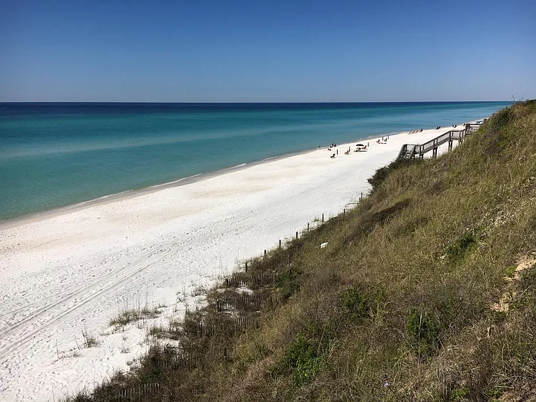 A gorgeous view year round from the beach access. A lovely place to watch the sun setting into the gulf.