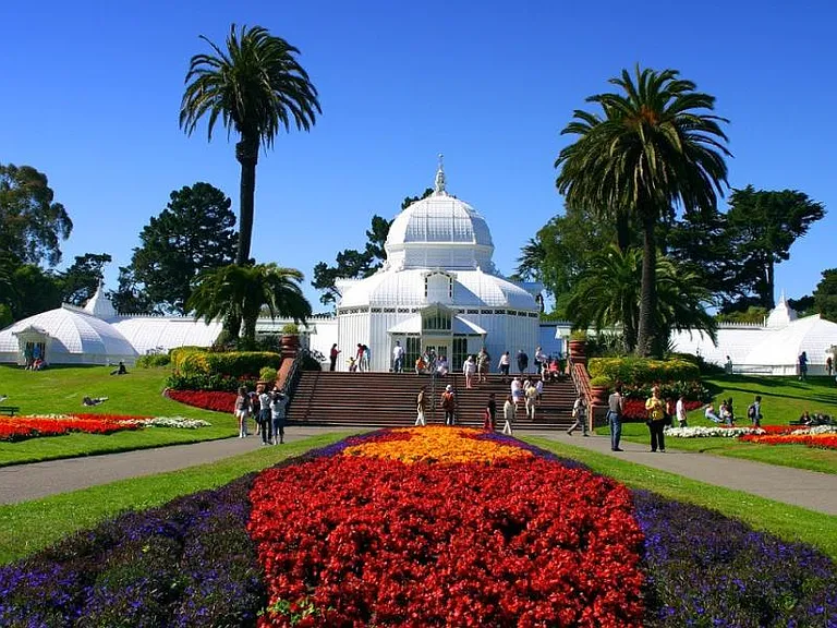 Conservatory of Flowers, one block away in Golden Gate Park!