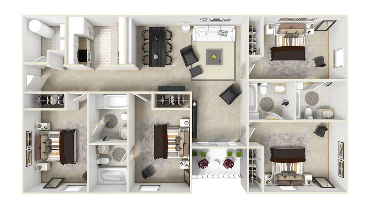 Floor plan 4-4F