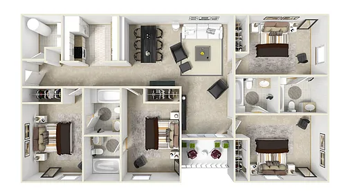 Floor plan 4-4F