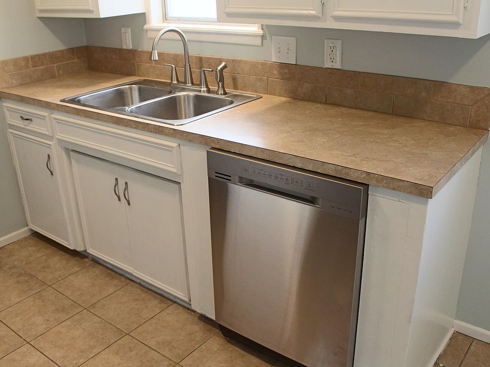 Brand new-just installed-stainless steel hardware, faucet and dishwasher.