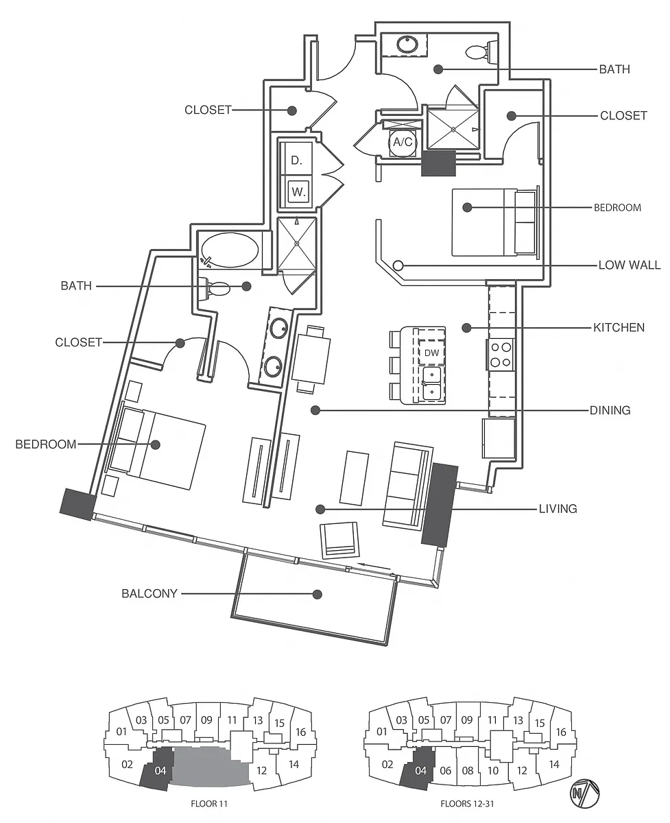 Floor plan Residence 4 - Classic + Den