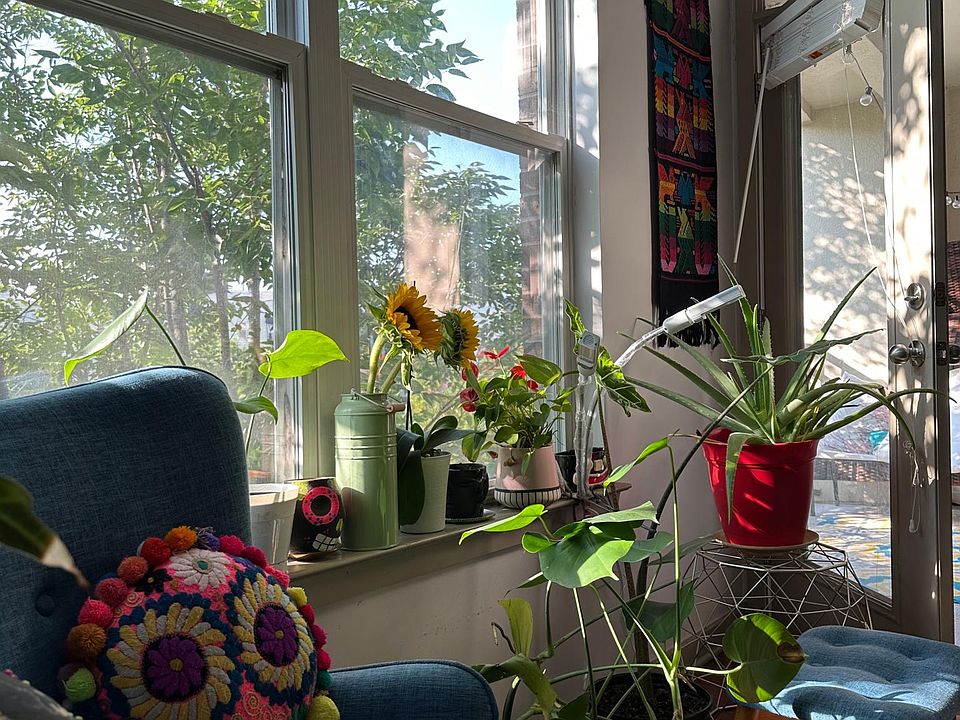 Large window and balcony access from living room