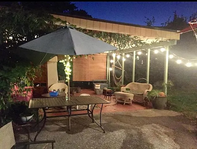 Back covered patio