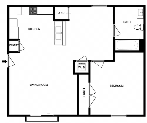 Floor plan 1C
