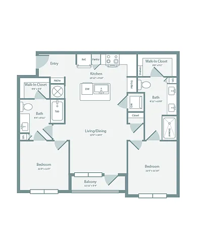 Floor plan Cardinal