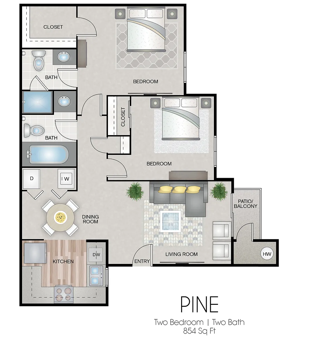 Floor plan Pine Premium Plus