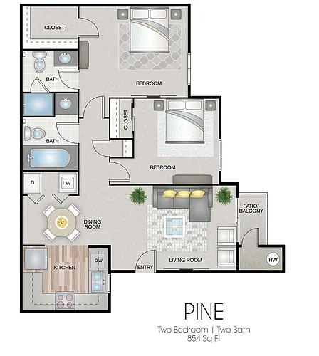 Floor plan Pine Premium Plus