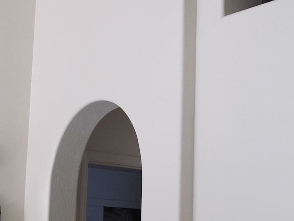 arch doorways & plant shelf