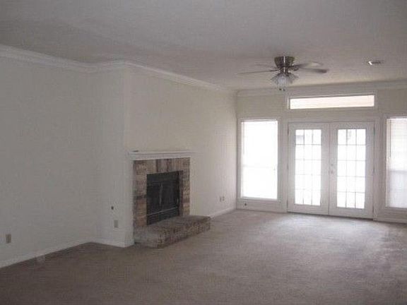 living room with fireplace